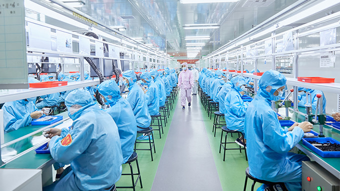 Shenzhen MIWU Industrial company with limited liability linha de produção do fabricante