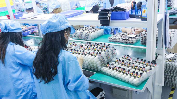 Shenzhen MIWU Industrial company with limited liability linha de produção do fabricante