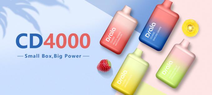 Cigarro descartável dos sopros E do sabor 4000 da variedade do dispositivo da vagem do OEM 11ml Vape 2