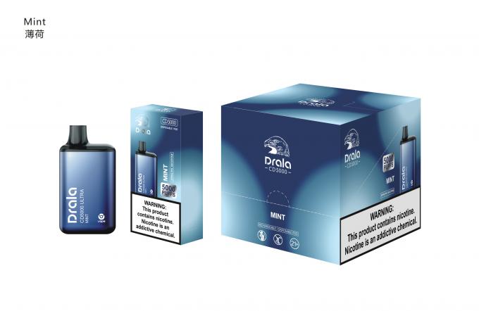 5000 da nicotina descartável da caixa 50mg de Vape dos sopros cigarro eletrônico descartável recarregável 7