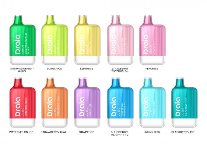 Carregamento descartável de Vape 2ml 550 MAh Battery Type C do sopro de Mesh Coil 800 0